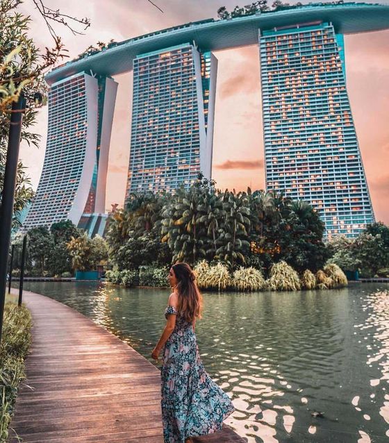 Sunset at Marina Bay Sands, Singapore