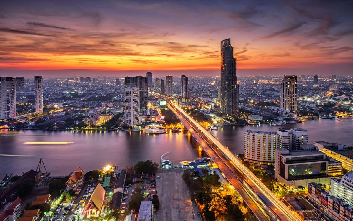 bangkok sunset