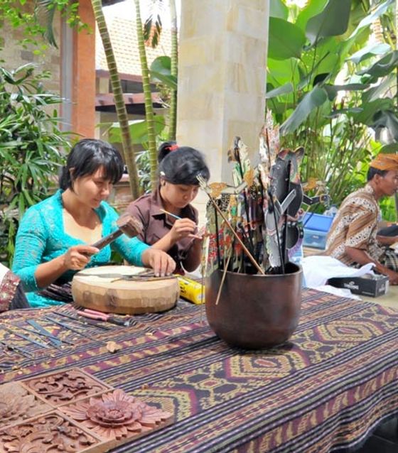 Learn traditional painting from locals in Bali