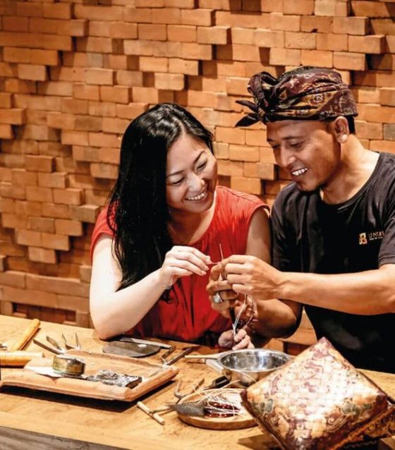 Bali Traditional Silver Jewelry Making Class & Temple Visit 