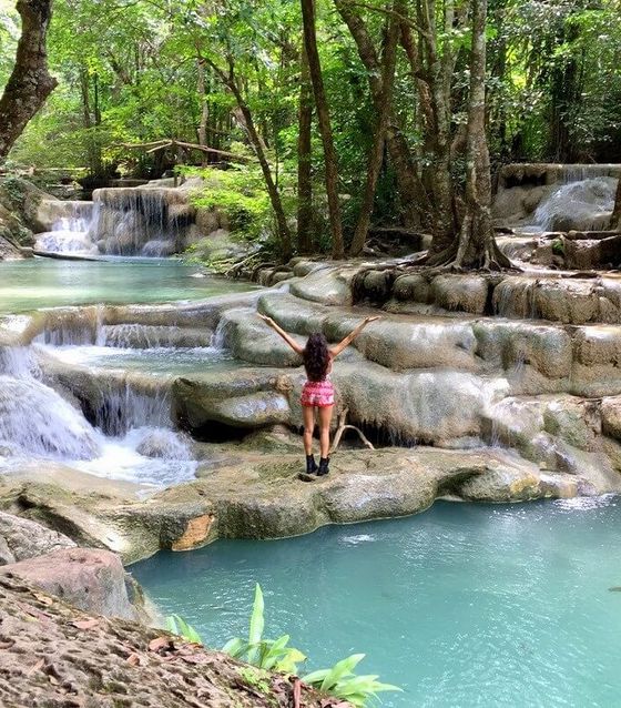 Erawan Waterfalls, Bangkok, Thailand