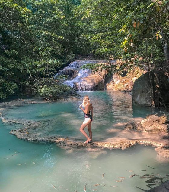 Erawan Waterfalls, Bangkok, Thailand