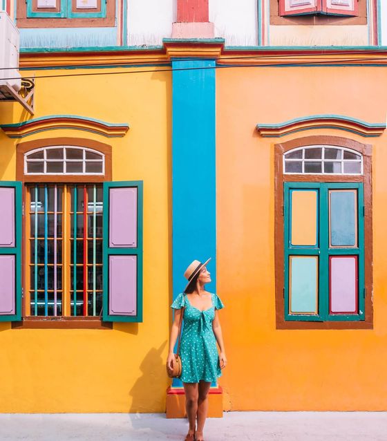 Colorful houses in Singapore
