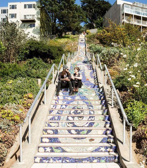 16th Ave Tiled Steps, San Francisco California