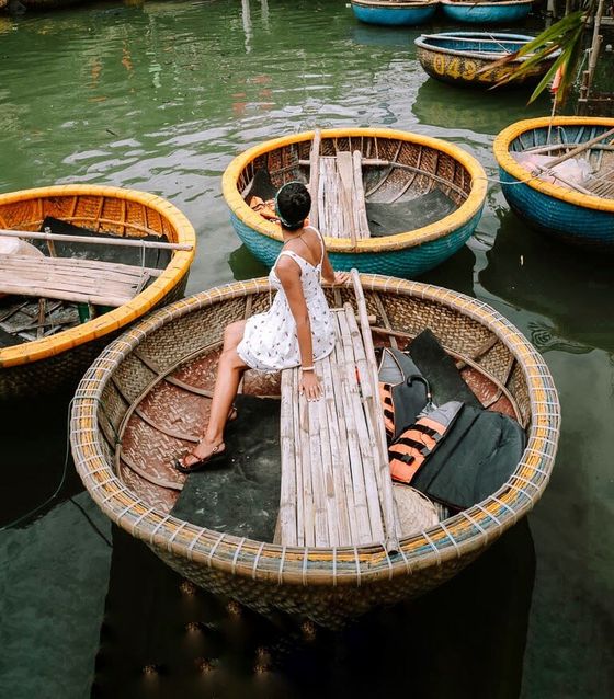 basket boat, Hoi An, Vietnam