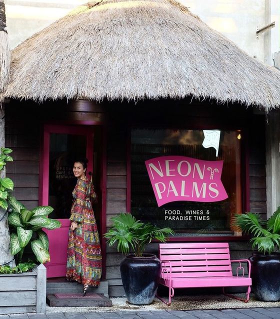Dinner at Neon Palms, Bali