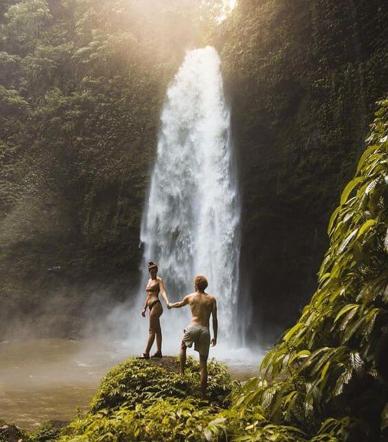 Top waterfall in Bali, Nungnung waterfall