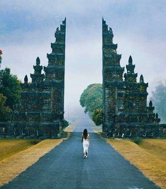 Beautiful Handara Gate in Bali Indonesia