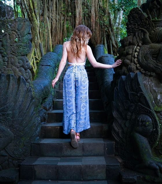 Posing at Monkey Forest