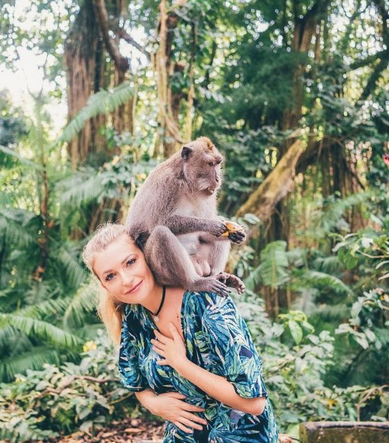 Photo on our instagram tour with monkeys in Bali