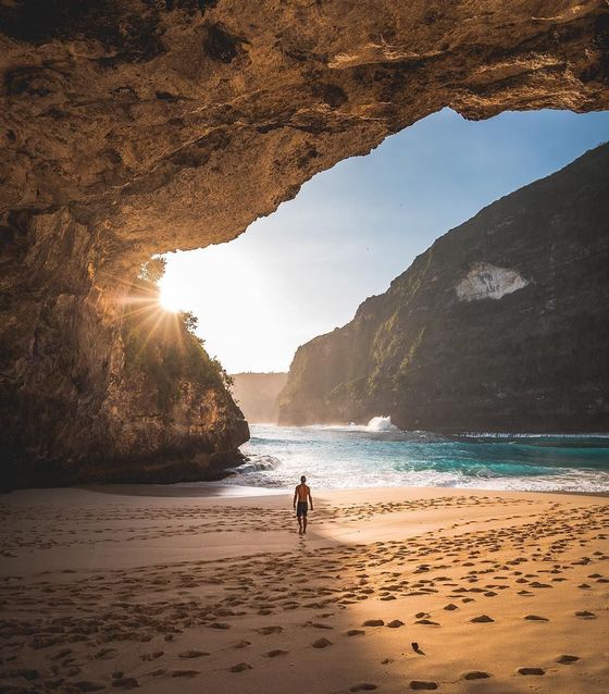 Bottom at Kelingking Beach