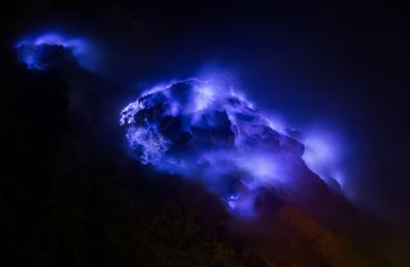 Blue Fire at Mount Ijen, Bali