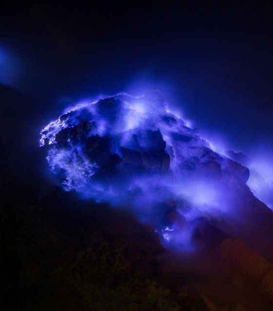 Blue Fire at Mount Ijen, Bali