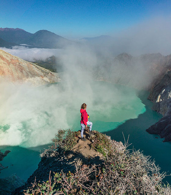 Top of Mount Ijen View
