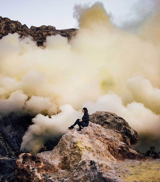Top of Mount Ijen