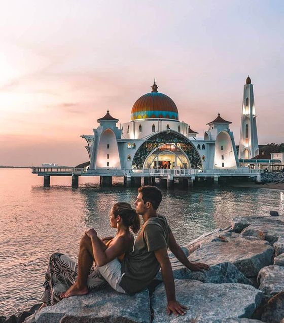 Melaka Straits Mosque, Malacca Instagram Tour