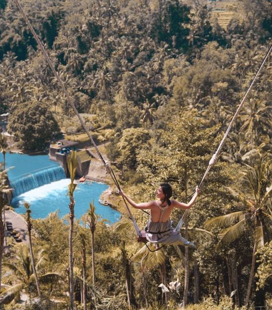 Jungle swing in Bali