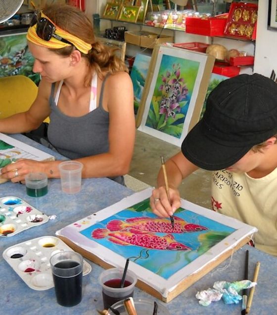 Batik Painting, class in Kuala Lumpur