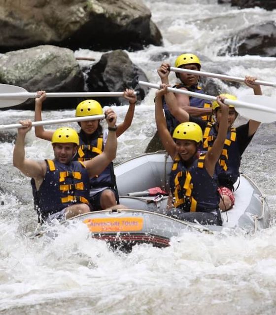 Group Whitewater rafting Bali