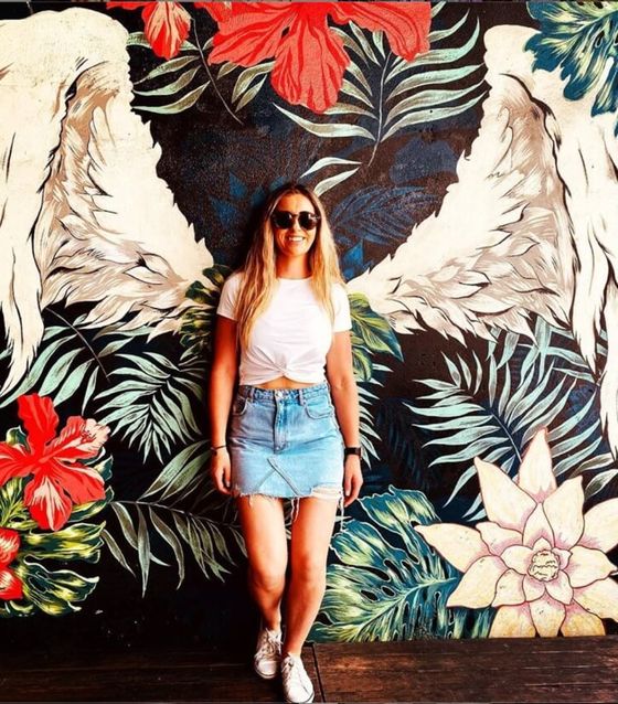 Instagram pose on our HCMC Foodie Experience