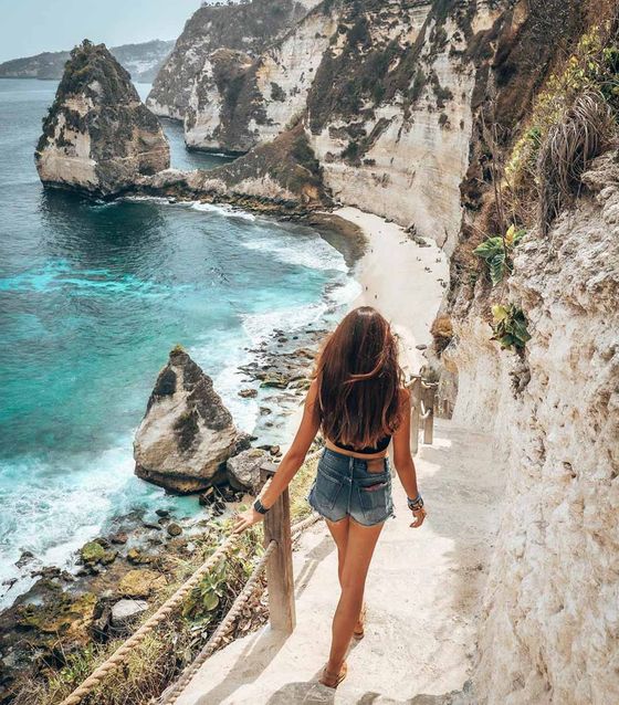 Diamond Beach Stairs, Nusa Penida