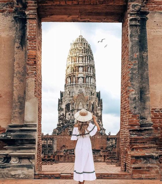 Photo at Wat Ratchaburana, Thailand