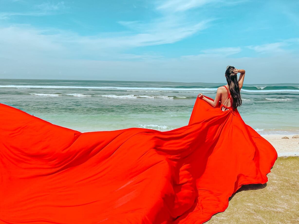 VIP Bali Flying Dress Photoshoot - Uluwatu 